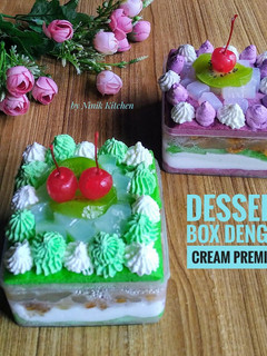 Foto resep Dessert Box Dengan Cream Premium
