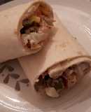 Wraps de atún, maíz y cangrejo