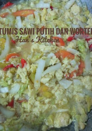 Foto resep Tumis sawi putih dan wortel