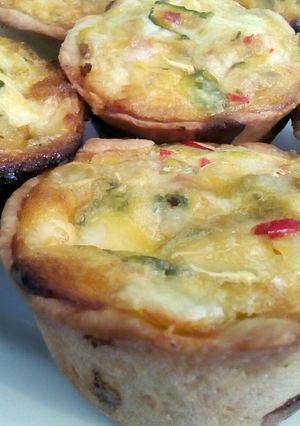 Una foto de Tartaletas de zapallito y muzzarella