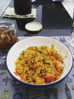 Una foto de Arroz con mariscos