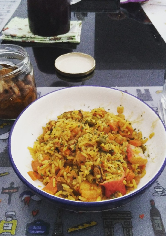 Una foto de Arroz con mariscos