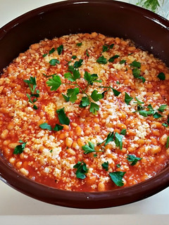 Una foto de Judías con cuscus al horno