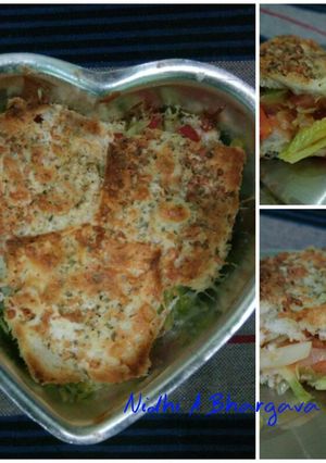 A picture of Bread lasagna.