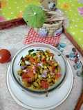 Peanut almonds mix veg salad