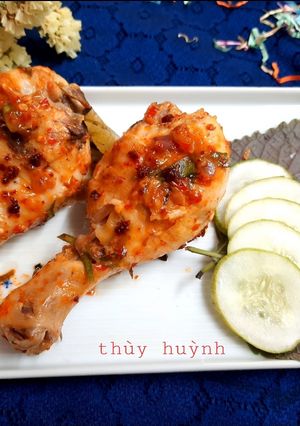 Hình của món Đùi Gà hấp chao.