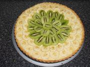 Una foto de crema pastelera de kiwi