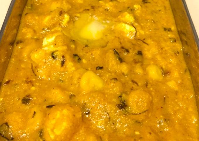 Corn paneer sabji in jain greavy