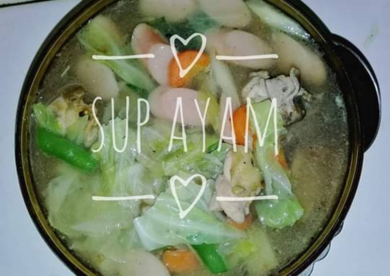 Sup ayam simple