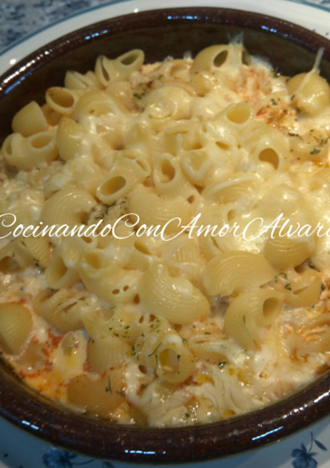 Una foto de Mac & cheeese, Macarrones con queso