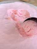 Gelado caseiro de morango