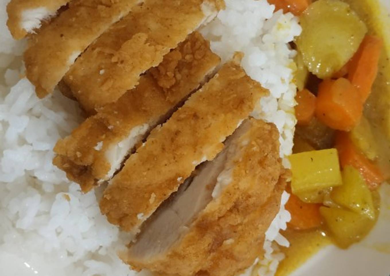 Chicken Karage with Curry Rice