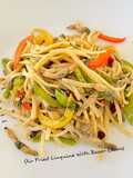 Stir Fried Linguine With Razor Clams