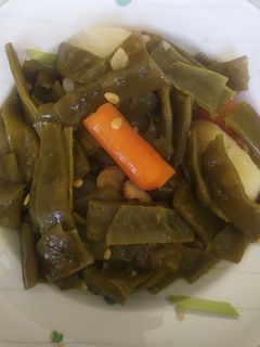 Una foto de Alubias verdes salteadas