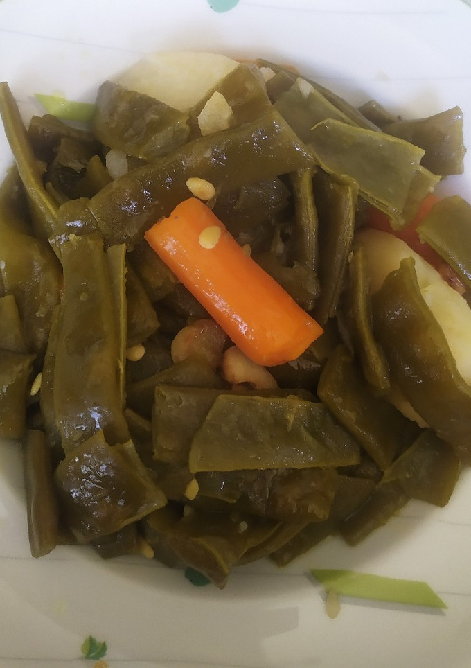 Una foto de Alubias verdes salteadas