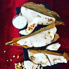 A picture of Turmeric leaves Pitha.