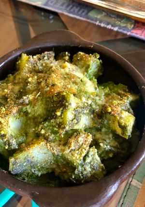Una foto de Papitas al pesto