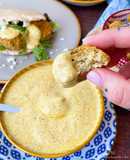 Falafels con salsa de queso fresco al curry