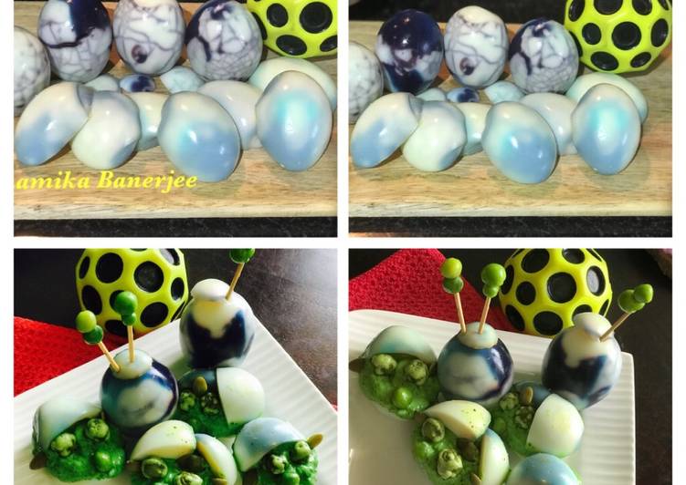 Simple Way to Make Favorite Halloween Spooky Devilled Dino Eggs &amp; Creepy Baby Yoda Eggs