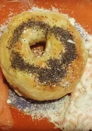 A picture of Serving idea for bagels.