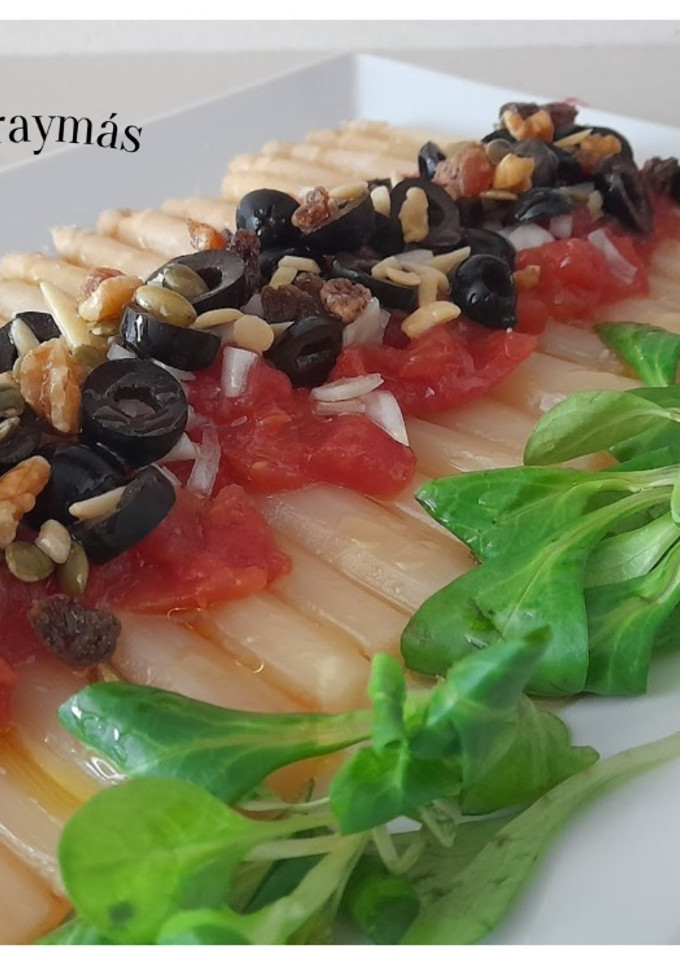 Una foto de Ensalada de espárragos