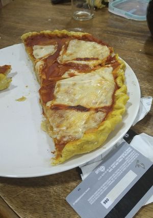 Una foto de Pizza casera