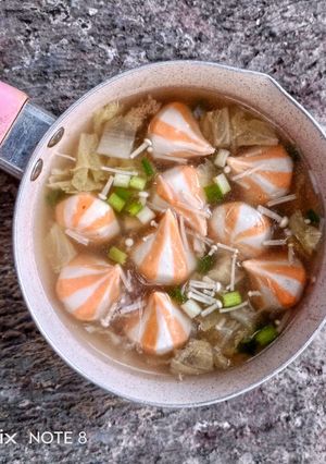 Foto resep Sop Cheese Dumpling