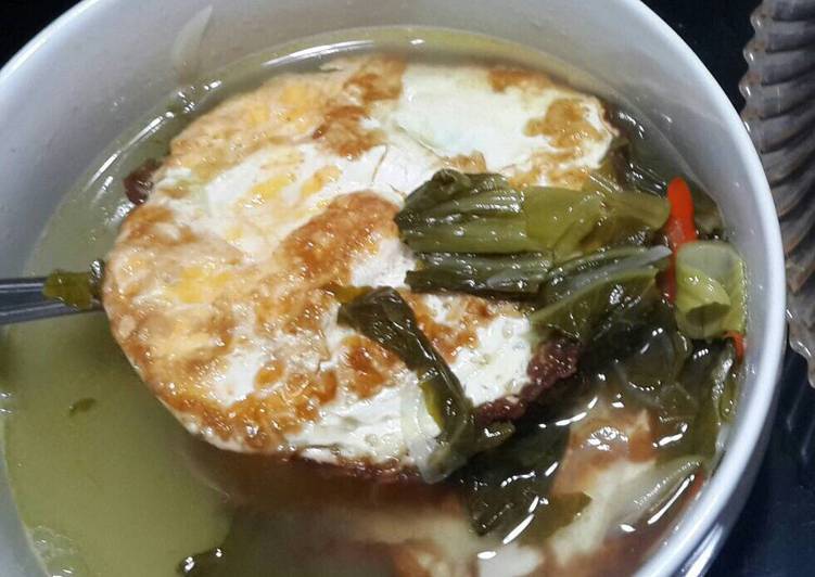 Telur Ceplok Kuah SayurAsin