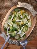 Ensalada de jícama y lechuga
