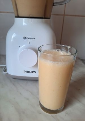 Thai kókusztejes mangós - banános turmix recept fotója