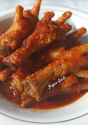 Foto resep Ceker mercon pedas manis 🔥