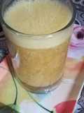 Fresh juice peach and pear