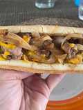 Philly cheesesteak sándwich
