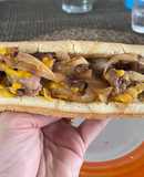 Philly cheesesteak sándwich