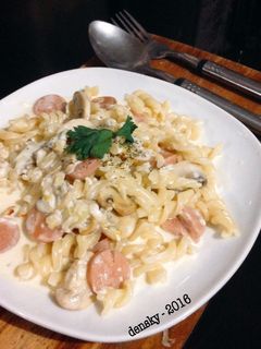Foto resep Fusilli Carbonara