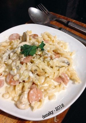 Foto resep Fusilli Carbonara