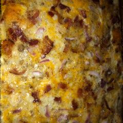 A picture of EASY over night hearty breakfast casserole 🍳.