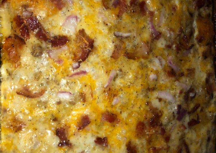EASY over night hearty breakfast casserole π³