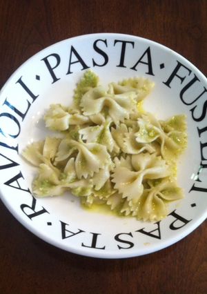 Una foto de Pasta al pesto