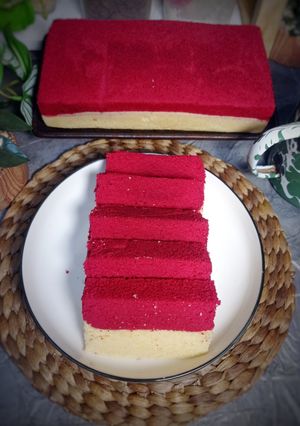 Foto resep Bolu Lapis Kukus Merah Putih