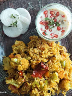 A picture of Brown rice pulao.