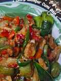 Tumis terong lalap campur cumi asin