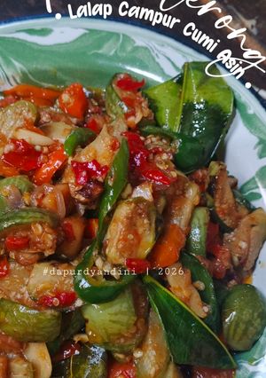 Foto resep Tumis terong lalap campur cumi asin