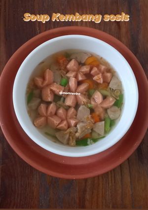 Foto resep Soup kembang sosis bakso