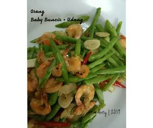 Resep mudah Oseng Baby Buncis+Udang Lezat Mantap