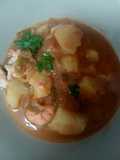 🥔Patatas con sepia y langostinos 🦐