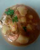 🥔Patatas con sepia y langostinos 🦐