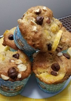 Foto resep Banana Chocochip Muffins No Mixer