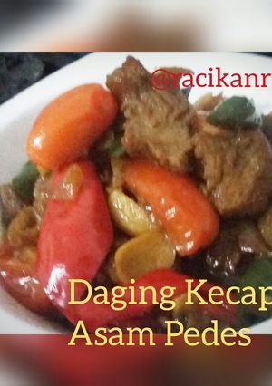 Foto resep Daging Kecap Asam Pedes