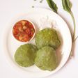 Palak poori and Aloo Matar